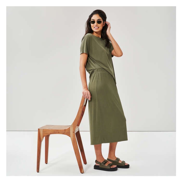 Women's Sandwash Midi Skirt